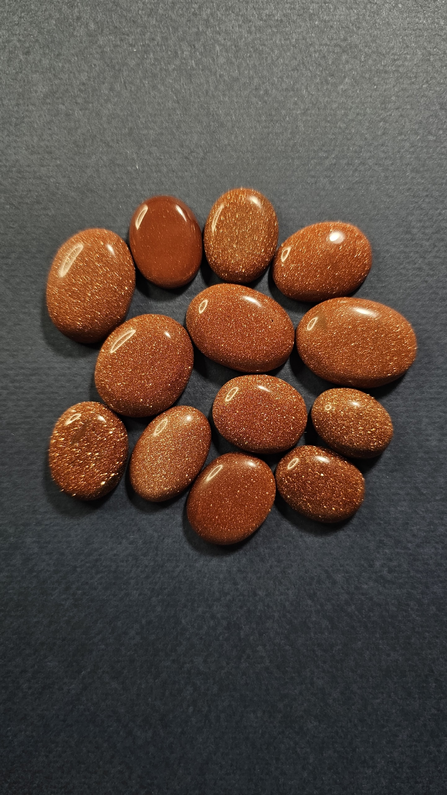 Гелиолит (солнечный камень), кабошон freeform 